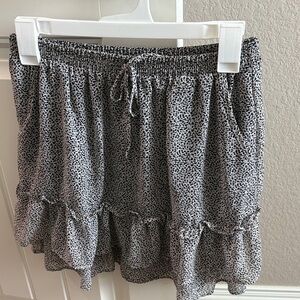 Sienna Sky Black and White Mini Skirt